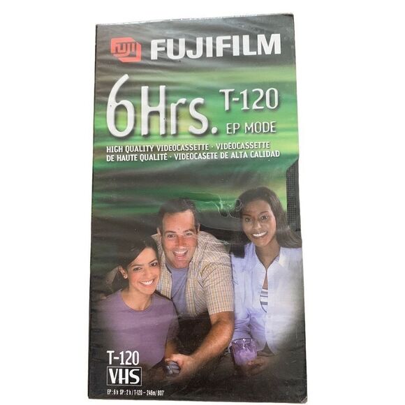 Fujifilm 6hrs. T-120 Blank Video Tape - Picture 1 of 3